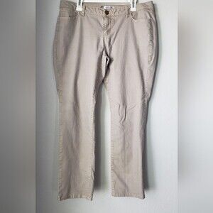 Jennifer Lopez straight tan jeans size 16